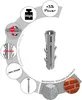 TOX Barracuda, Dübel, Beton, Nylon, Grau, Produktbild-Vorschau 5