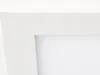A close-up view of the corner of a white LED panel. Produktbild-Vorschau