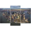 Triptychon auf leinwand manhattan aus der vogelperspektive Produktbild-Vorschau 3