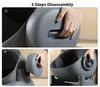 Collage showing three steps of disassembling an automatic cat litter box. Anteprima dell’immagine prodotto