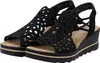 Rieker Damen Sandalette Schwarz Voir les images du produit 14