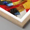 Gerahmtes Poster - Rahmen in heller Eiche - Abstraktion Produktbild-Vorschau 2