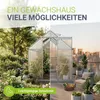 JUSKYS® Gewächshaus 7,2 m², inkl. Fundament, Produktbild-Vorschau 4