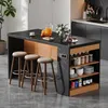 Isola da cucina Flieks con illuminazione a LED e presa di Anteprima dell’immagine prodotto 1