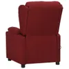 Rear view of a burgundy recliner chair. Podgląd zdjęcia produktu