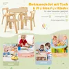 COSTWAY Kindersitzgruppe mit 4 Stühlen, 5-teiliges Produktbild-Vorschau 3