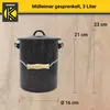 Karl Krüger M3G Mülleimer mit Deckel gesprenkelt, Produktbild-Vorschau 5