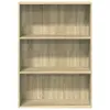 An empty, three-shelf bookcase. Náhľad obrázku produktu