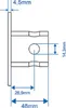 2x Halterung für Abstellstütze 115x100mm Ø 51 mm 620g und Produktbild-Vorschau 10