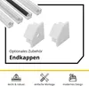 A19 LED Aluprofil Weiss Eckprofil 90° 2m milky Produktbild-Vorschau 5