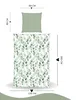 Bettwäsche Eukalyptus Dusty Green 135x200 + 80x80 cm, Produktbild-Vorschau 3