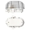 Two views of a white outdoor light fixture against a white background. Produktbild-Vorschau