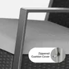 A close-up view of a chair cushion and armrest, highlighting a zippered cover. Produktbild-Vorschau