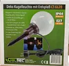 The image shows the packaging of a garden light. Produktbild-Vorschau