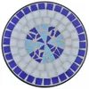 vidaXL Tavolino a mosaico blu e bianco Anteprima dell’immagine prodotto 3