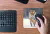 MuchoWow® Mauspad Mousepad Tiger - Landschaft - Schnee - Produktbild-Vorschau 4