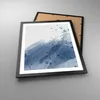 Gerahmtes Poster - Schwarzer Rahmen - Blau Weiß Hintergrund Produktbild-Vorschau 3