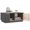 The Living Store Couchtisch Grau 80x50x35 cm Massivholz Produktbild-Vorschau 4