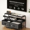 HOMCOM TV Schrank Lowboard mit 2 Schubladen, offenem Fach, Produktbild-Vorschau 5