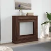 vidaXL Obudowa kominka brązowy dąb 90x30x90 cm materiał Podgląd zdjęcia produktu 3