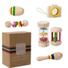 Baby Geschenk Junge Mädchen,Holz Sensorik Baby Produktbild-Vorschau 1