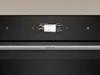 Close-up of a modern oven's digital control panel displaying cooking settings. Produktbild-Vorschau
