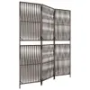 Paravent 3-tlg. Braun Poly Rattan Produktbild-Vorschau 1