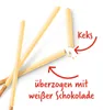 Mikado herbatnik z białej czekolady oblany jasną czekoladą Podgląd zdjęcia produktu 3
