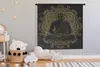 MuchoWow® Wandteppich Wandbehang Buddha - Bild - Gold Produktbild-Vorschau 3