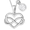 Infinity Herz Halskette mit Zirkonia Unendlichkeit Anhänger I 45cm

 Produktbild-Vorschau