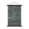 MuchoWow® Textilposter Stadtplan - Karte - Leverkusen - Produktbild-Vorschau 1