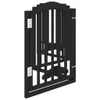 vidaXL Porte pour chien 6 pièces avec porte Pliable Noir Voir les images du produit 5