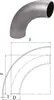 Schweissbogen 4 Zoll 114,3mm 90° lang DN100 Rohrbogen Produktbild-Vorschau 5