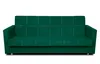 A green sofa bed is shown against a white background. Náhled obrázku produktu