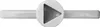 A white product with a play button symbol on a white background. Náhled obrázku produktu