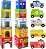 WOOPIE GREEN Układanka Kostki Miasto Pojazdy w Pudełkach + Podgląd zdjęcia produktu 13