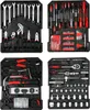 A collage of four toolboxes, each containing a different assortment of tools. Produktbild-Vorschau