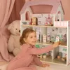 Drevený domček pre bábiky LULILO Peonio 70 cm, LED, ružový Náhľad obrázku produktu 14