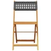 3-tlg. Bistro-Set Schwarz Poly Rattan und Massivholz Produktbild-Vorschau 4