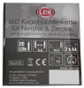3 x Deko LED Glühbirne Lichtkugel Dekokugel Kugellampe Batterie Ø8cm warmweiß Produktbild-Vorschau
