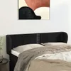 Design Möbel Kopfteil mit Ohren Schwarz 147x23x78/88 cm Produktbild-Vorschau 1