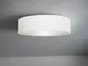 Runde LED Deckenleuchte Ø40 mit weißem Stoffschirm - Produktbild-Vorschau 1