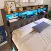 Lit Sweiko 160x200 cm Lit suspendu avec éclairage LED, tête Voir les images du produit 10