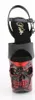 RAPTURE-809-LT Damen Sandale von Pleaser, Schwarz Rot , EU Produktbild-Vorschau 2