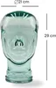 Skleněná hlava STANDS transparentní + satén | 29cm skleněná Náhled obrázku produktu 2
