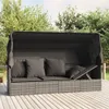 "Winter Sale" Gartenliegen - Grau Outdoor-Loungebett mit Produktbild-Vorschau 2