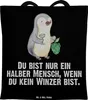 Mr. & Mrs. Panda Tote Bag Winzer Herz - Schwarz - Geschenk, Produktbild-Vorschau 1
