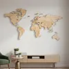 Mappamondo in legno 3D in legno naturale 105x60 cm - Anteprima dell’immagine prodotto 9