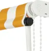 zatahovací markýza vidaXL 400×150 cm žlutá a bílá Náhled obrázku produktu 6