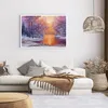 Poster - Poster ohne Rahmen - Brücke Schnee Wald - 100x70 Produktbild-Vorschau 6